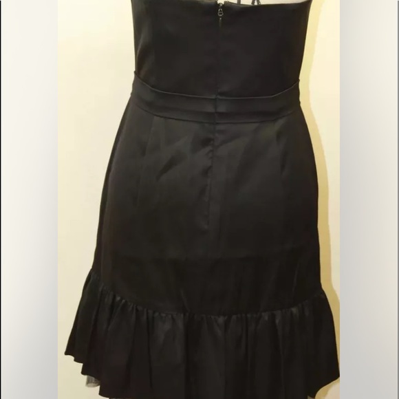BCBG Max Azria Strapless Black Cocktail Dress Size 0 - Picture 6 of 7